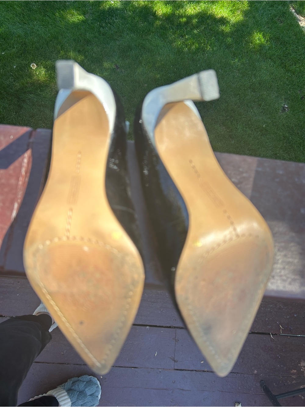 VINCE CAMUTO, Size 7 Women's Patent Leather Slingback Pumps - Picture 10 of 12